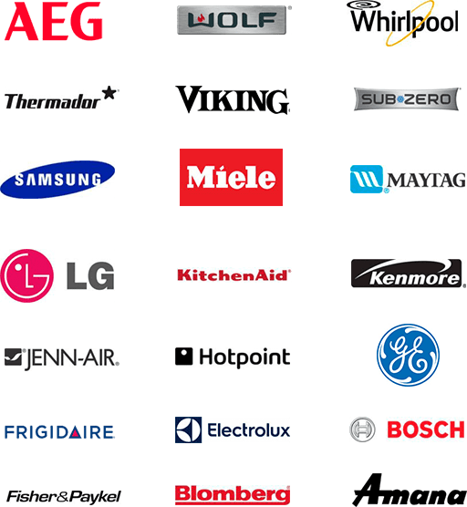 Appliance brands we service